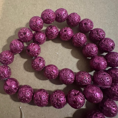 Pink rocks beads 10mm.