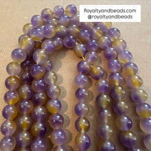 Load image into Gallery viewer, Purple and yellow beads