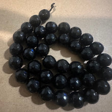 Load image into Gallery viewer, Black faceted beads