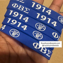 Load image into Gallery viewer, Phi Beta Sigma wristband (blue)