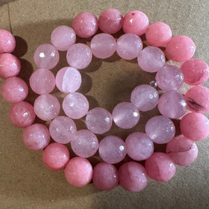 Faceted Mixed Pink beads