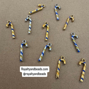 Blue cane charms.