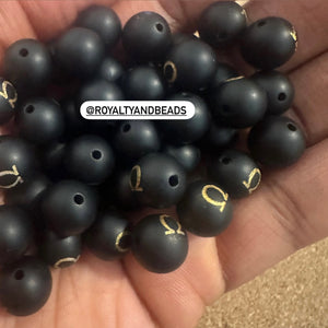 Black Omega beads