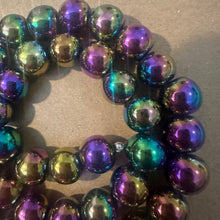 Load image into Gallery viewer, Rainbow hematite beads 10mm.