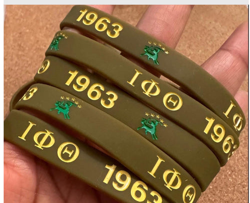 Brown Iota Phi Theta Wristband