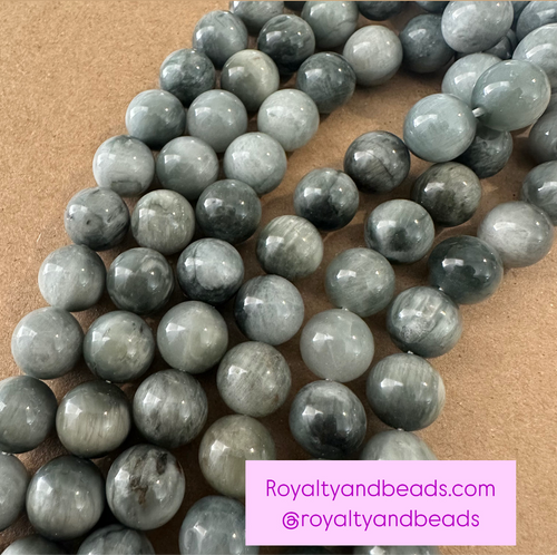 Gray hawks eye beads