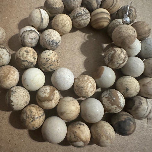 Tan beads 8mm