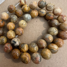 Load image into Gallery viewer, Yellow crazy agate beads