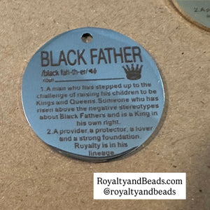 Black father charm SS