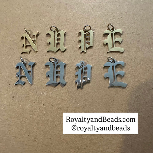 NUPE letters charms.