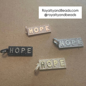 Pave hope charms.