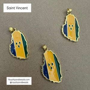 Gold Saint Vincent charm