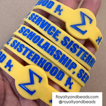 Load image into Gallery viewer, Sigma Gamma Rho wristband