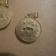 Load image into Gallery viewer, 2 Taurus charms (gold)
