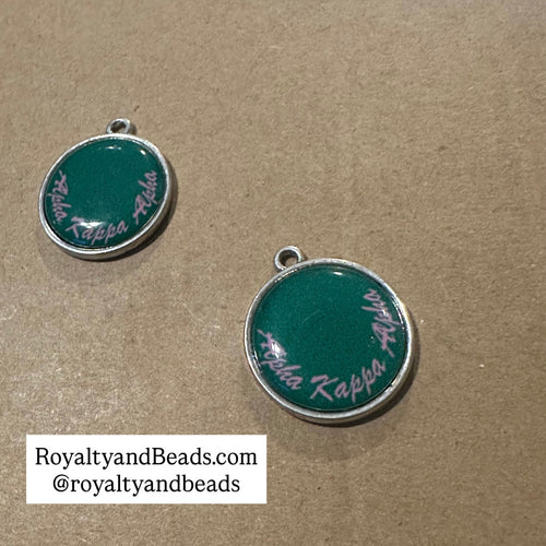 Green circle charms