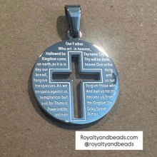 Load image into Gallery viewer, Our father charm (cross)