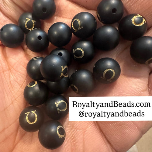 Black Omega beads