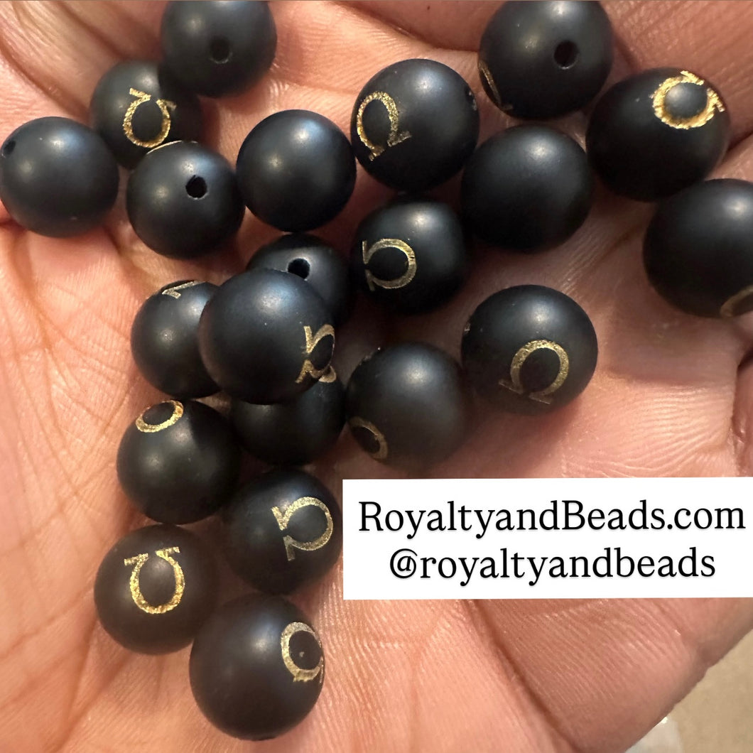 Black Omega beads