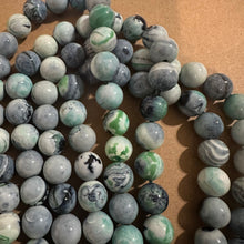 Load image into Gallery viewer, Greenish agate beads.