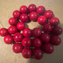 Load image into Gallery viewer, Red beads 12mm