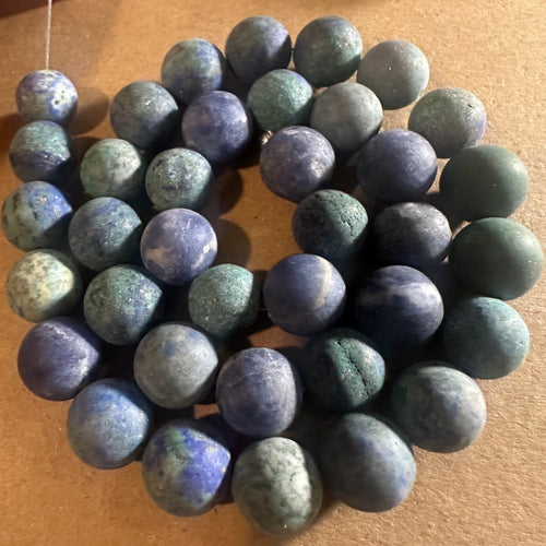 Blue and green beads