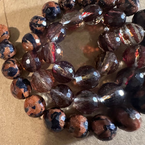 Orange mixed beads