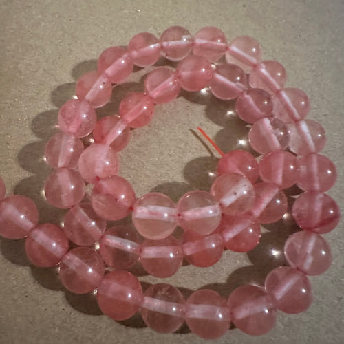 Light pink beads 8mm