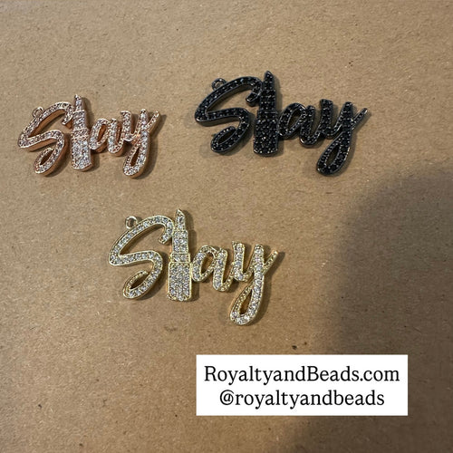 Pave Slay charm.