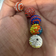 Load image into Gallery viewer, Orange 12mm pave beads*