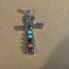 Load image into Gallery viewer, Chakra ankh charm