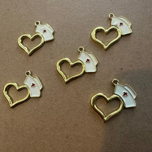 5 gold nurse charms