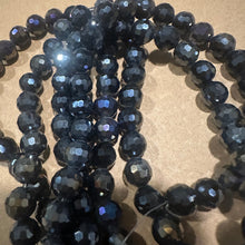 Load image into Gallery viewer, Electroplated black beads