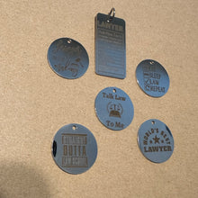 Load image into Gallery viewer, Silver Lawyer charms SS