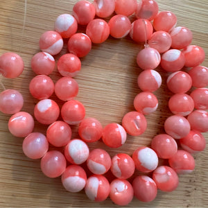 Pink pearl beads 8mm