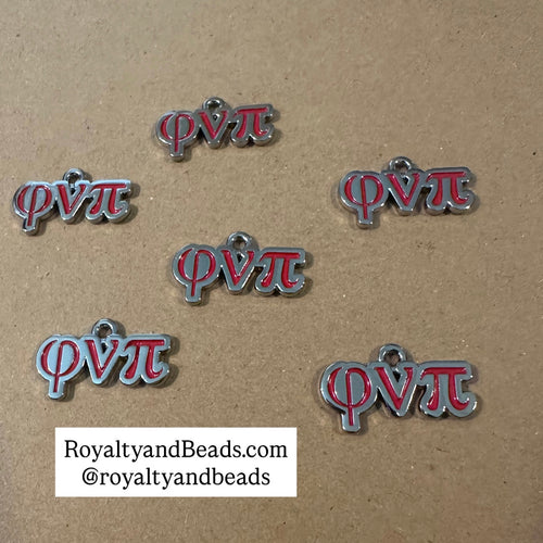 Phi Nu Pi charms (silver)