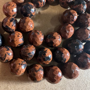 Brown and black beads