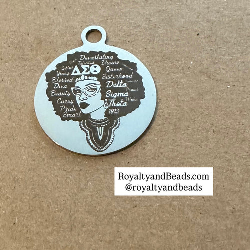 Delta glasses girl charm.