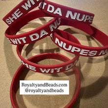 Load image into Gallery viewer, Red NUPE wristband
