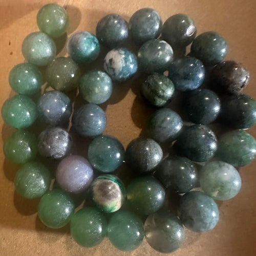 Green mixed beads