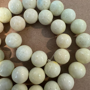 Neon yellowish beads