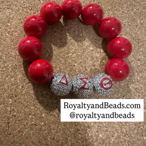 Pave Delta beads.