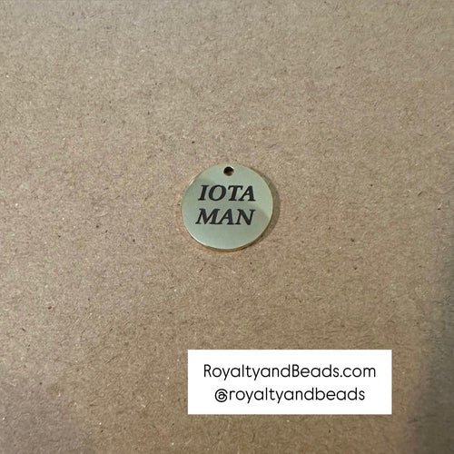 Iota man charm.