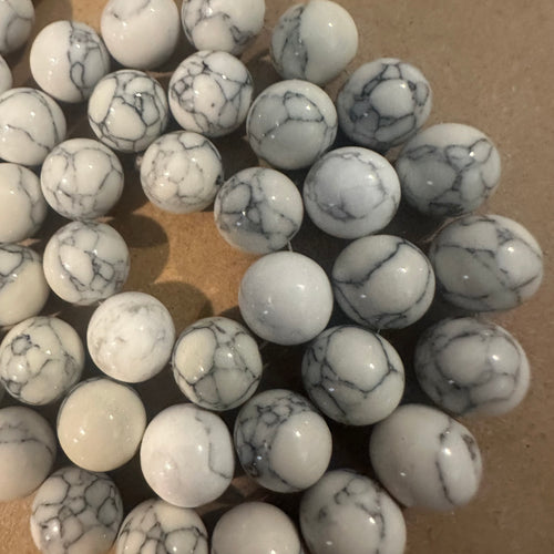 White and black beads