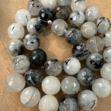 Load image into Gallery viewer, White rutilated Quartz beads