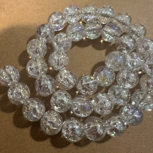 Electroplated clear beads