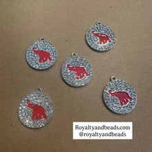 Load image into Gallery viewer, Rhinestone elephant charm.
