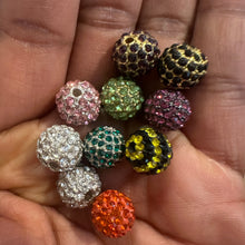 Load image into Gallery viewer, 10 rhinestone beads (10mm)