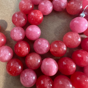 Pink beads