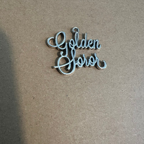 Silver Golden Soror charm