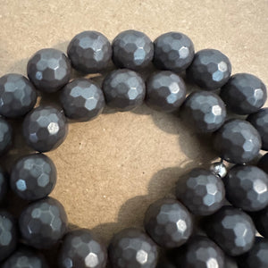 Gray beads 8mm